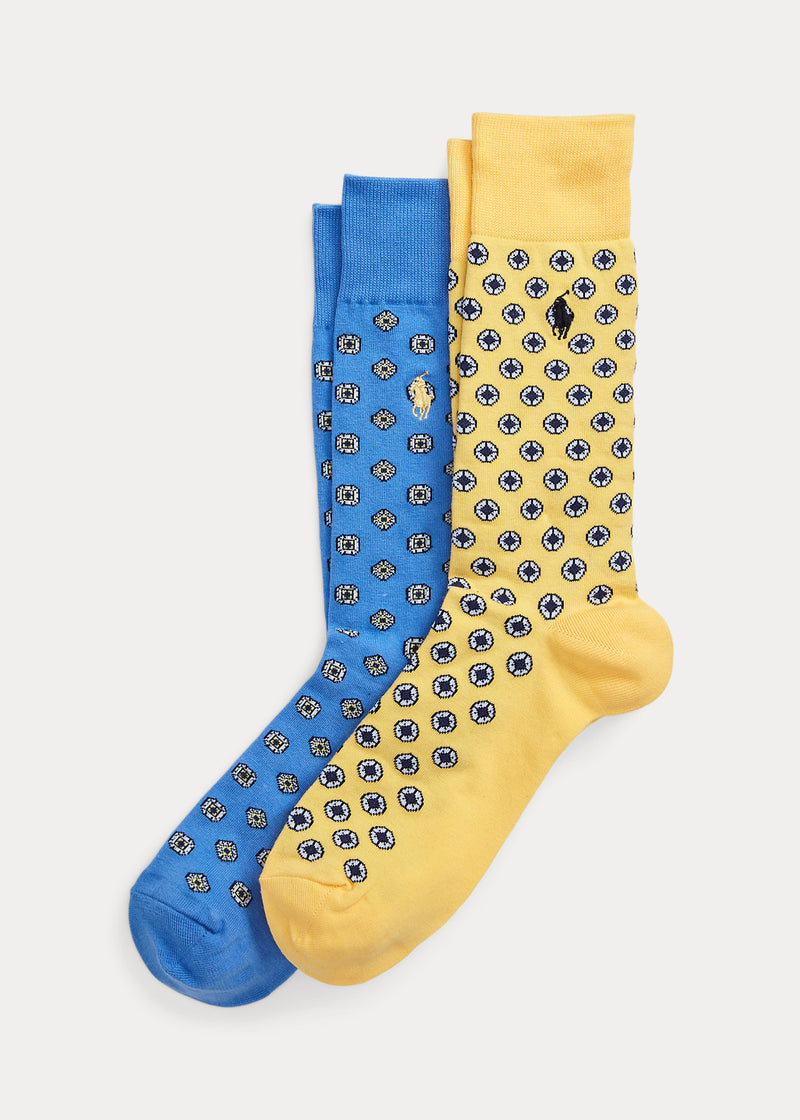 Medallion Trouser Sock 2-Pack